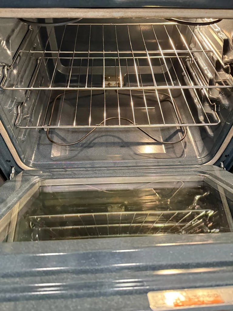 Oven clean after cleaning — Jones Cleaning Solutions LLC, Denver